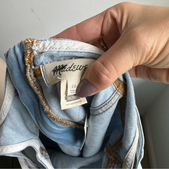 NWT Madewell Denim A-Line Sleeveless Mini Dress - Picture 12 of 15